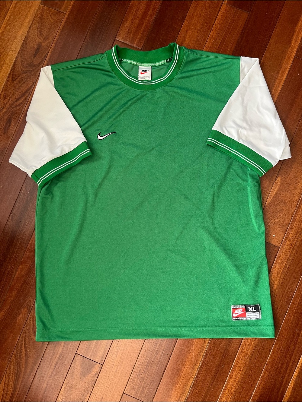 Vintage 90s Nike Drifit Jersey Shirt Made in USA XL
